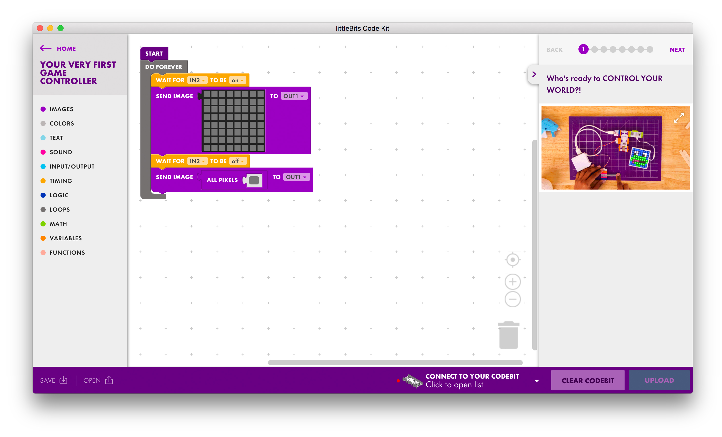 littleBits Code Kit