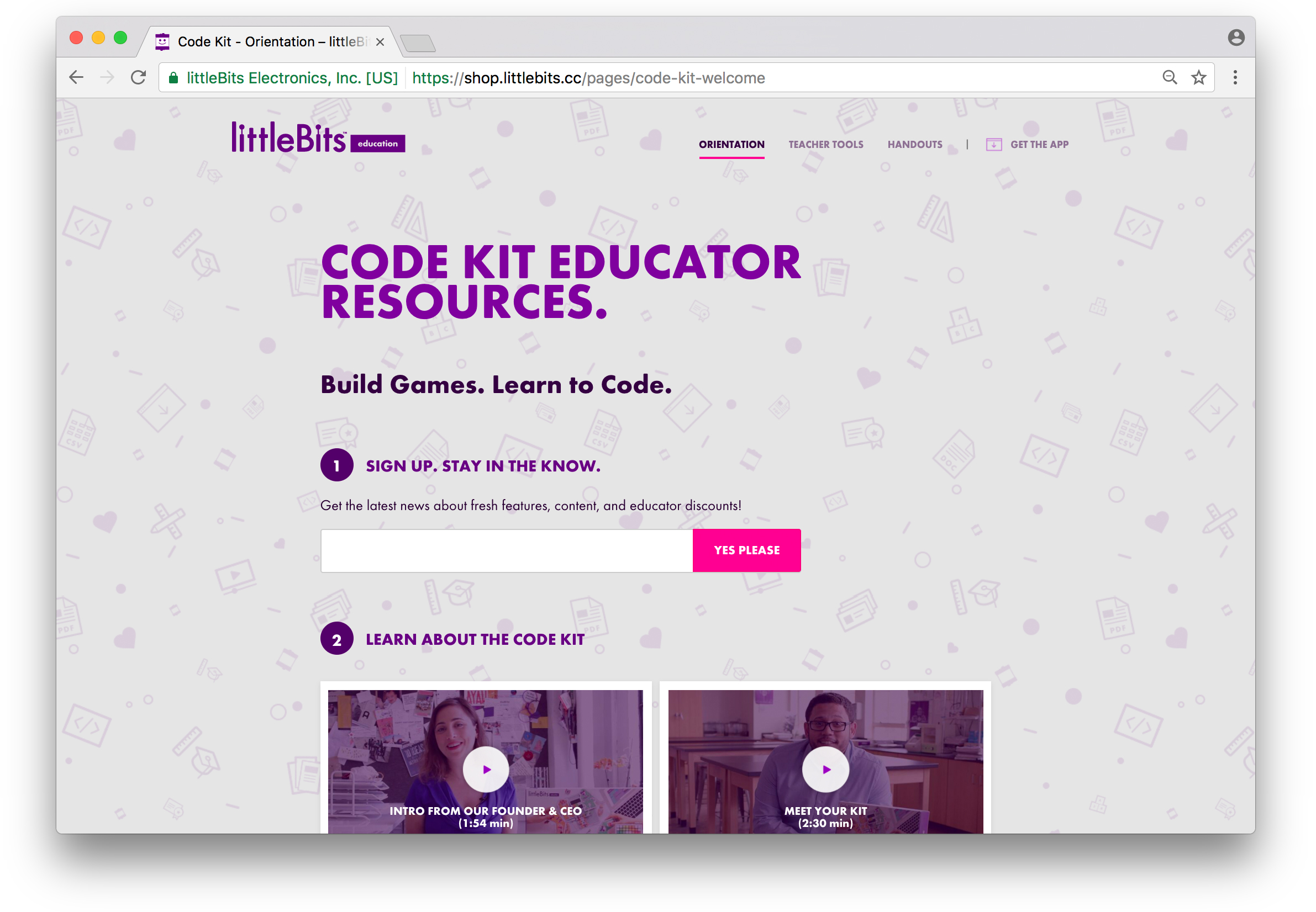 littleBits Code Kit